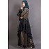 Double layered abaya with frills Double layered abaya with frills